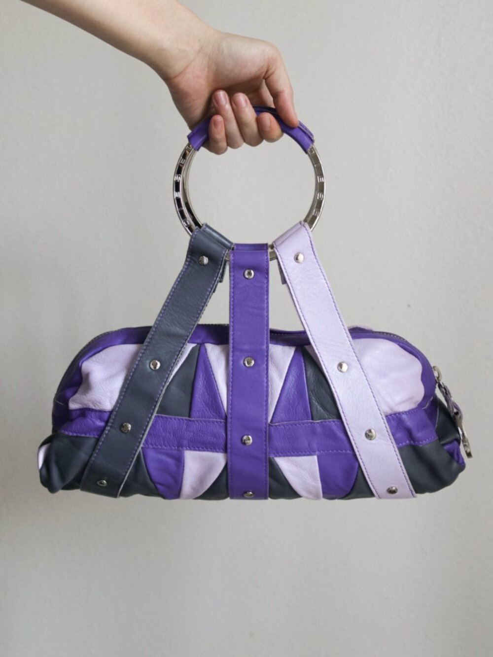 rare Diesel 2005 bondage leather satchel bag